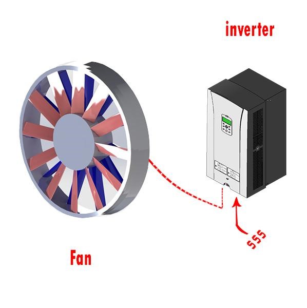 تغییر دور فن به وسیله اینورتر
