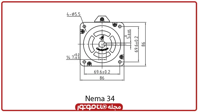 نما 34 استپ موتور